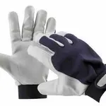 CERVA Pracovní rukavice PELICAN BLUE, kozinková dlaň, velikost 10