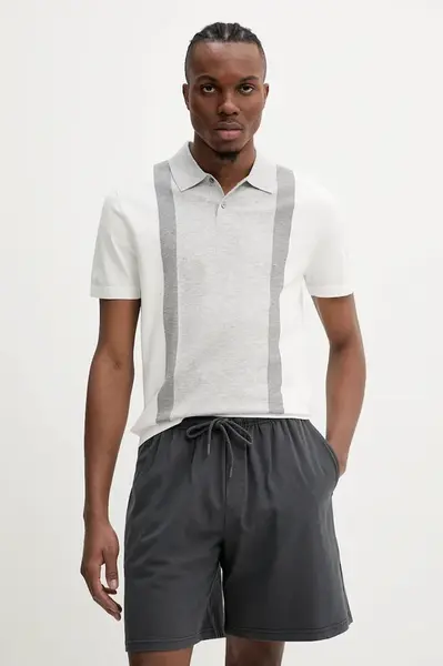 Polo tričko Theory pánské, bílá barva, O0186701