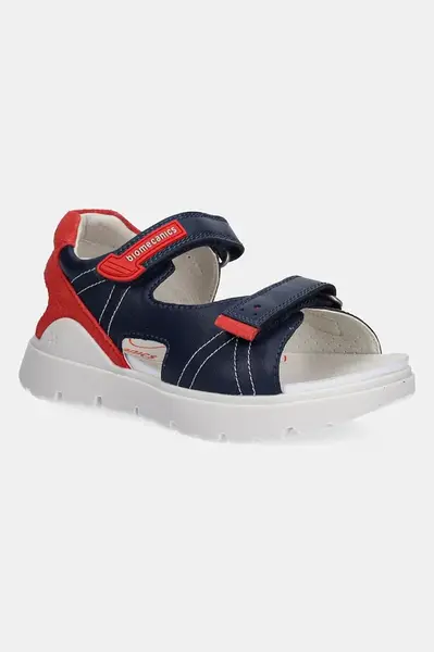 Kožené sandály Biomecanics tmavomodrá barva, 252229