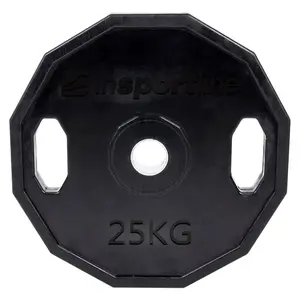 inSPORTline Pogumovaný olympijský kotouč  Ruberton 25 kg 50 mm