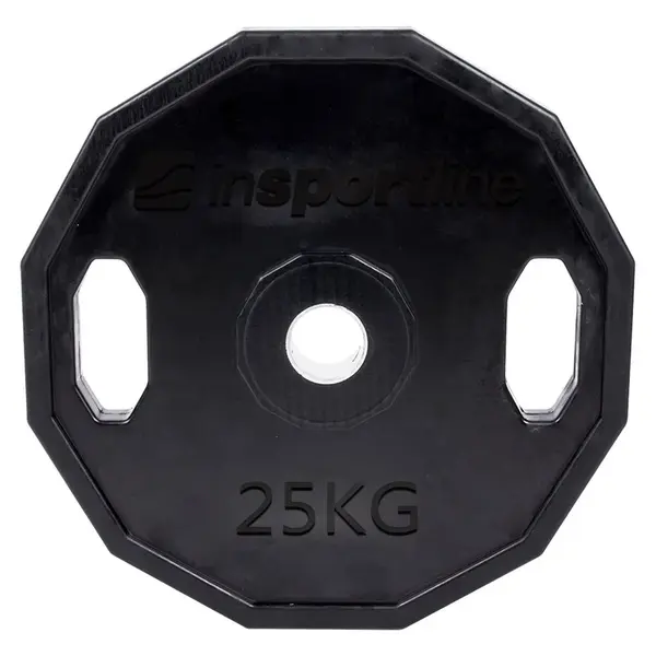 inSPORTline Pogumovaný olympijský kotouč  Ruberton 25 kg 50 mm