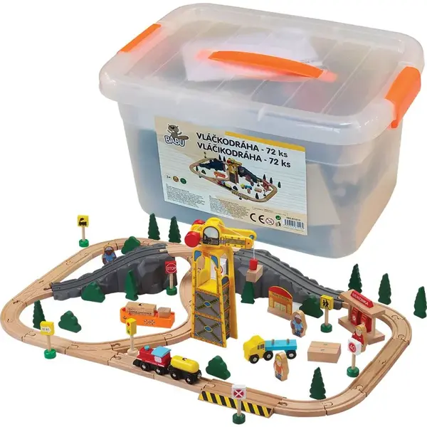 Sparkys BABU vláčky - Vláčkodráha 72 dielov