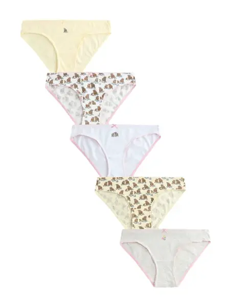 Next Nohavičky  svetlomodrá / svetložltá / sivá melírovaná / biela