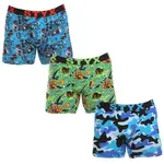Styx 3PACK pánské boxerky long art sportovní guma vícebarevné (3UN15780) L