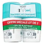 Vichy 48H Anti-Traspirant antiperspirant No White Marks & Yellow Stains Roll-On 2 x 50 ml