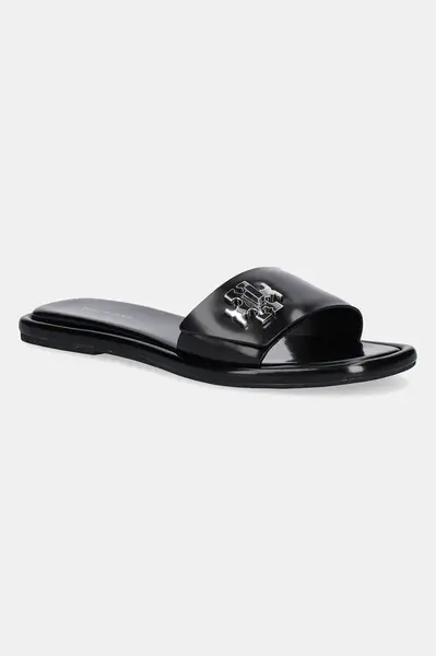 Kožené pantofle Tory Burch T Lock Slide