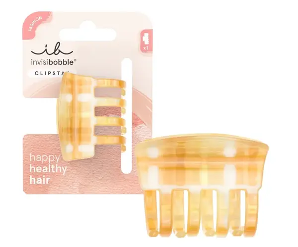 Skřipec do vlasů Invisibobble Clipstar M Luminous Joy - žlutý + dárek zdarma