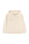 Mikina Pangaia KIDS' 365 MIDWEIGHT HOODIE béžová barva, s kapucí, 10000428