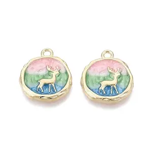 Alloy Enamel Pendants