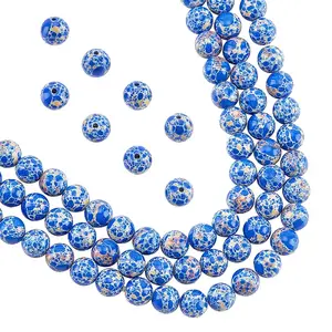 Synthetic Imperial Jasper Beads Strands