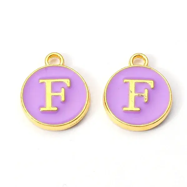 Golden Plated Alloy Enamel Charms