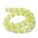 Handmade Foil Lampwork Bumpy Beads Strands