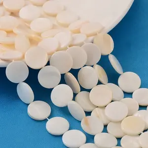 Natural White Shell Beads Strands