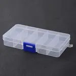 Stationary 10 Compartments Rectangle Plastic Bead Storage Containers