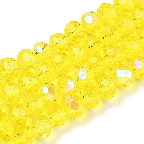 Electroplate Glass Beads Strands