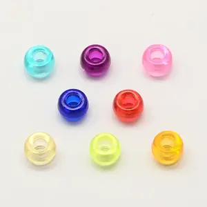 Transparent Acrylic European Beads