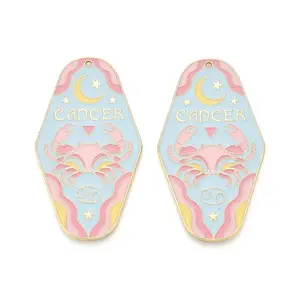 Rack Plating Alloy and Enamel Big Pendants