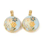 Brass Enamel Locket Pendants