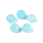 Natural White Jade European Beads