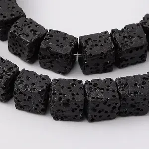 Synthetic Lava Rock Bead Strands