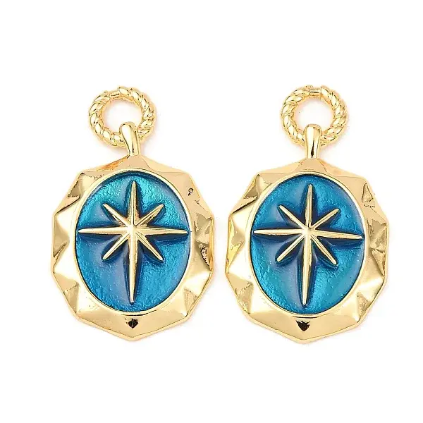 Brass Enamel Pendants