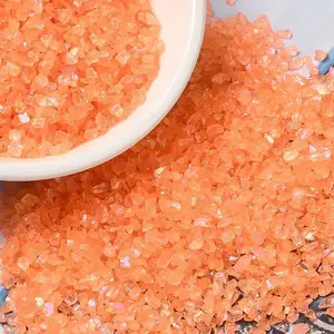 Transparent Electroplate Crushed Glass Craft