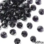 60Pcs Electroplate Glass Links Connectors