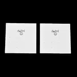 Smiling Face Paper Earrings Necklace Display Cards