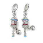 Brass with Enamel Peg Bails