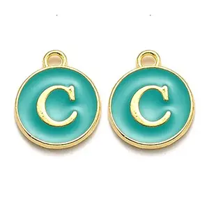 Golden Plated Alloy Enamel Charms