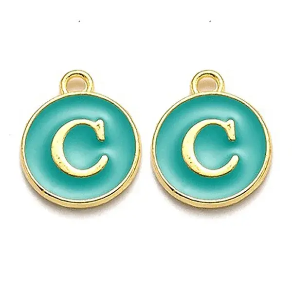 Golden Plated Alloy Enamel Charms