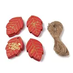 100Pcs Gold Stamping Paper Printed Gift Tags