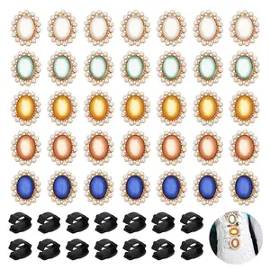 DIY Oval Shoes Buckle Clips Decoration Making Kit