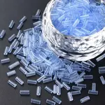 Transparent Glass Bugle Beads