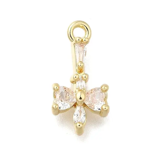 Brass Pave Cubic Zirconia Pendants