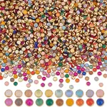 200Pcs 20 Colors 2-Hole Brass Plastic Buttons