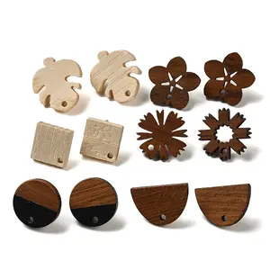 Wood Stud Earring Findings