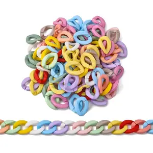 Opaque Spray Painted Acrylic Linking Rings