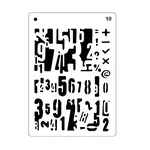 PET Plastic Hollow Painting Silhouette Stencil