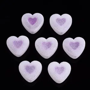 Flocky Acrylic Beads