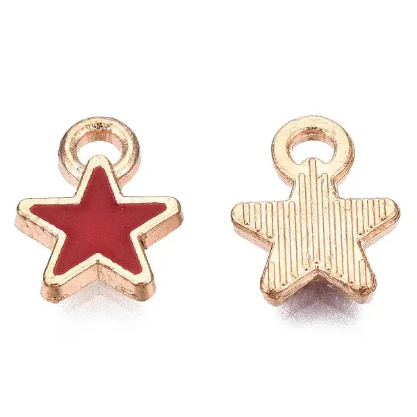 Alloy Enamel Star Charms