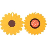 2Pcs 2 Style Flower Silicone Hot Pads