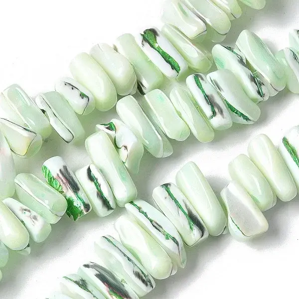 Dyed Natural Trochus Shell Beads Strands