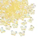 AB Color Plated Transparent Glass Beads