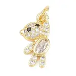 Brass Micro Pave Cubic Zirconia Pendants