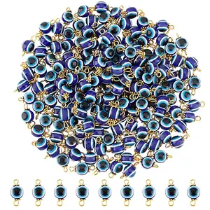 200Pcs Evil Eye Resin Beads Connector Charms