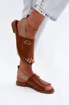 Kožené sandály s ozdobou Zazoo