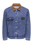 Only & Sons Prechodná bunda 'ONSTIMBER'  modrá denim / hnedá