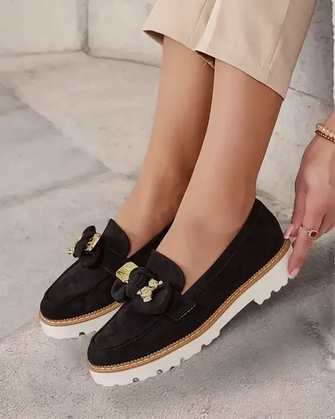 Resti Women's moccasins with bow Ezizer
