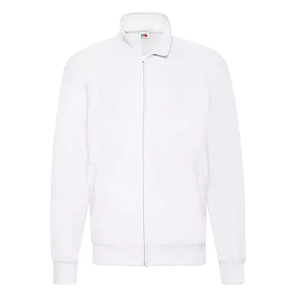 Biała bluza męska Lightweight Sweat Jacket Fruit of the Loom